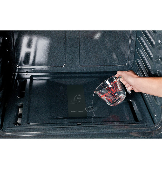 GE® 30" Free-Standing Gas Range with Steam Clean