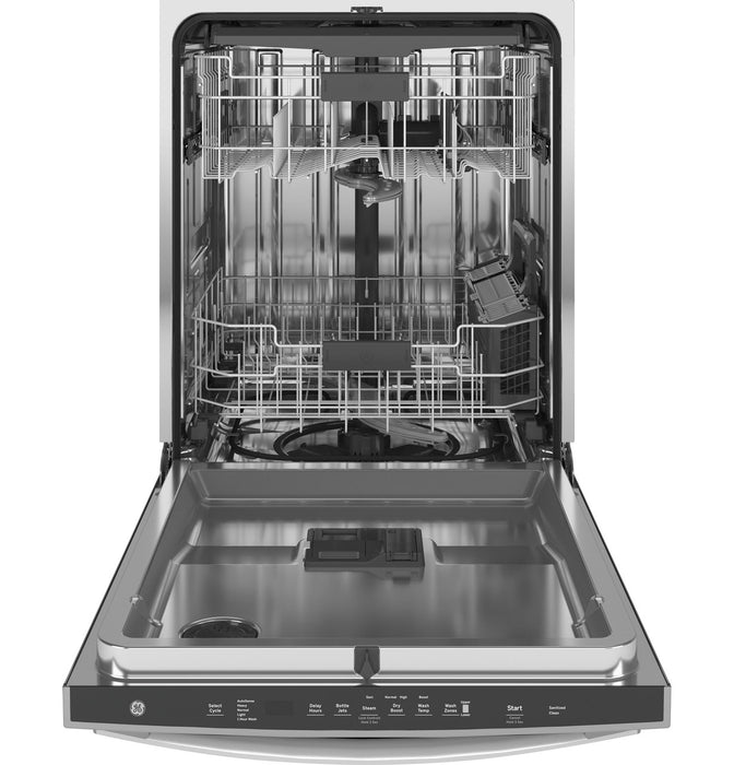GE® ENERGY STAR® Fingerprint Resistant Top Control with Stainless Steel Interior Dishwasher with Sanitize Cycle & Dry Boost with Fan Assist