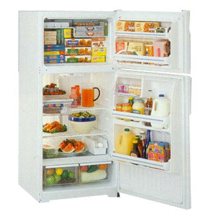 GE, 440 ltr , Glass Shelves, White Handle, Clear Interior