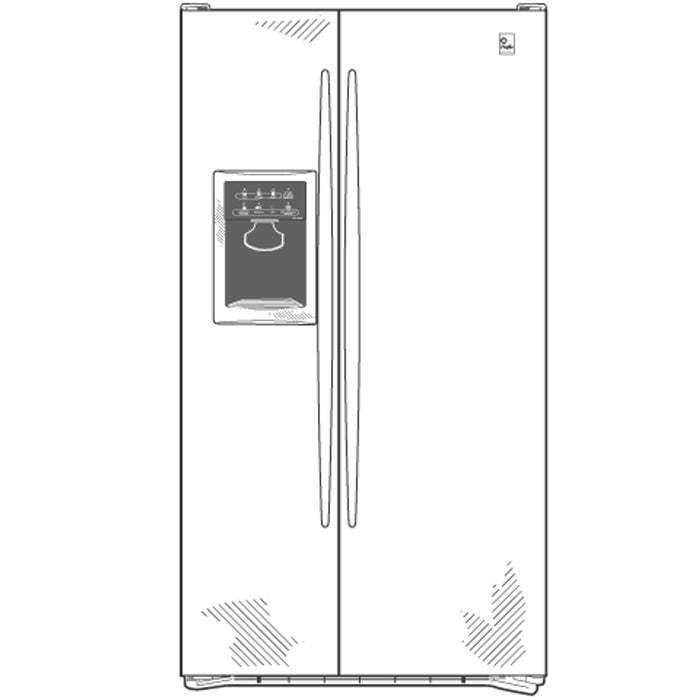 GE Profile™ ENERGY STAR® 23.1 Cu. Ft. Stainless Side-By-Side Refrigerator with Dispenser