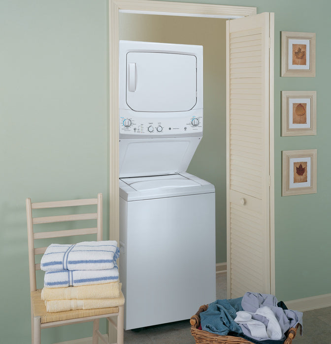 GE Unitized Spacemaker® 3.2 DOE cu. ft. Washer and 5.9 cu. ft. Electric Dryer