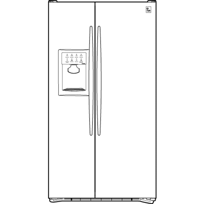 GE Profile™ 23.1 Cu. Ft. Side-by-Side Refrigerator with Dispenser