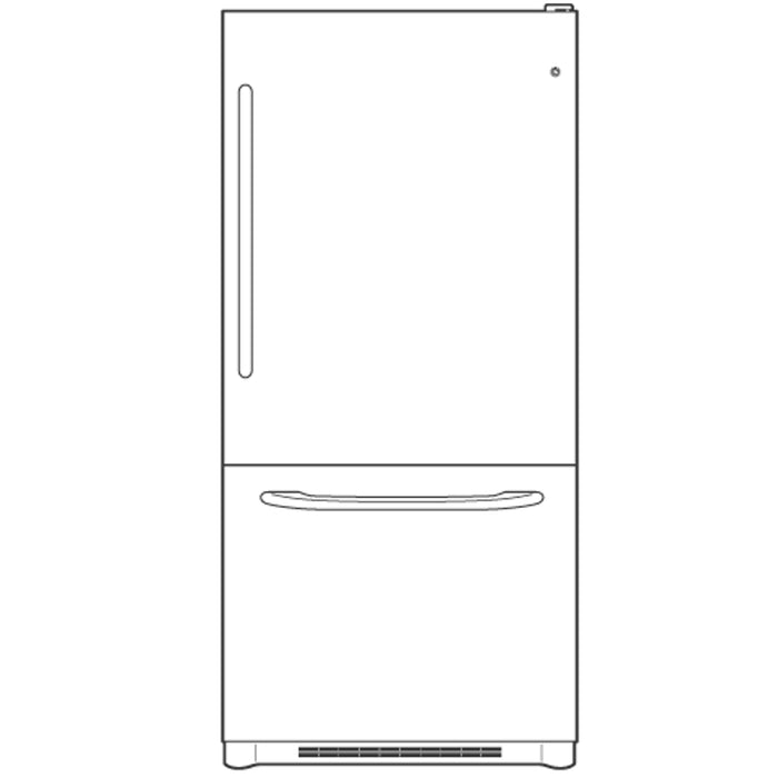 GE® 19.5 Cu. Ft. Bottom-Freezer Door Refrigerator