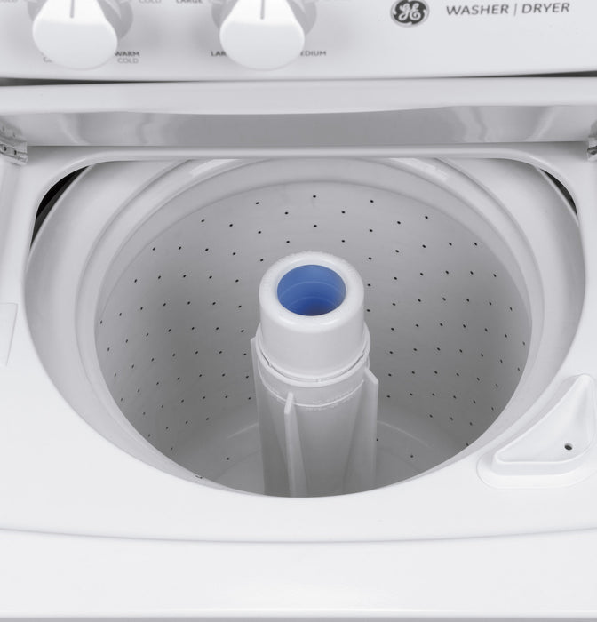 GE Unitized Spacemaker® 2.2 DOE cu. ft. Washer and 4.4 cu. ft. Gas Dryer