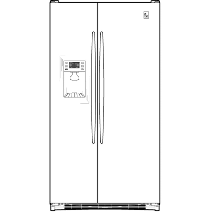 GE Profile™ ENERGY STAR® 23.2 Cu. Ft. Side-by-Side with Integrated Dispenser