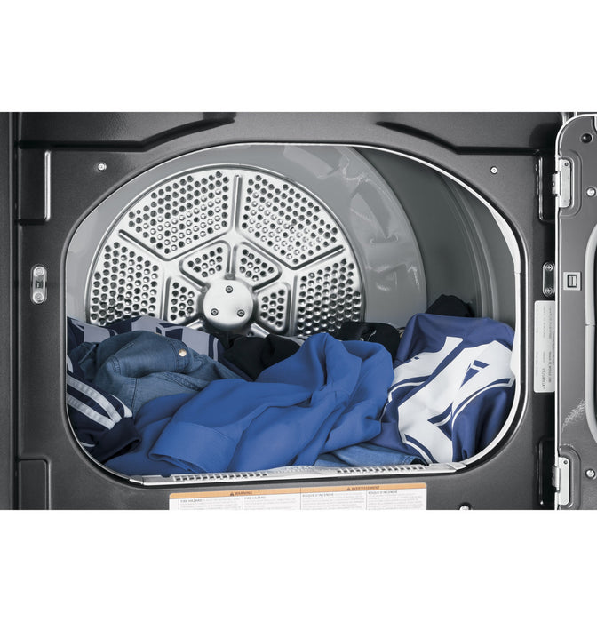 GE® 7.4 cu. ft. Capacity Smart aluminized alloy drum Electric Dryer with HE Sensor Dry
