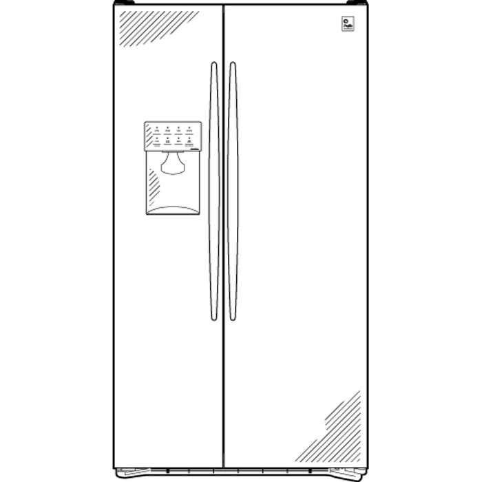 GE Profile™ 26.5 Cu. Ft. Stainless Side-by-Side Refrigerator with Integrated Dispenser
