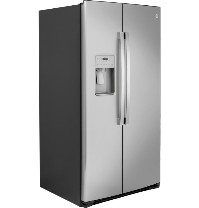 GE® 25.1 Cu. Ft. Fingerprint Resistant Side-By-Side Refrigerator