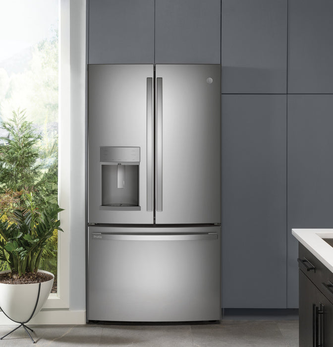 GE Profile™ Series ENERGY STAR® 27.7 Cu. Ft. Fingerprint Resistant French-Door Refrigerator with Hands-Free AutoFill