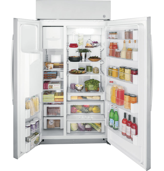 GE Profile™ Series 42" Smart Built-In Side-by-Side Refrigerator with Dispenser
