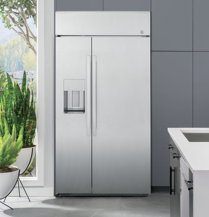 GE Profile™ Series 42" Smart Built-In Side-by-Side Refrigerator with Dispenser