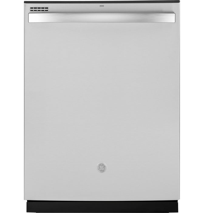 GE® ENERGY STAR® Fingerprint Resistant Top Control with Plastic Interior Dishwasher with Sanitize Cycle & Dry Boost