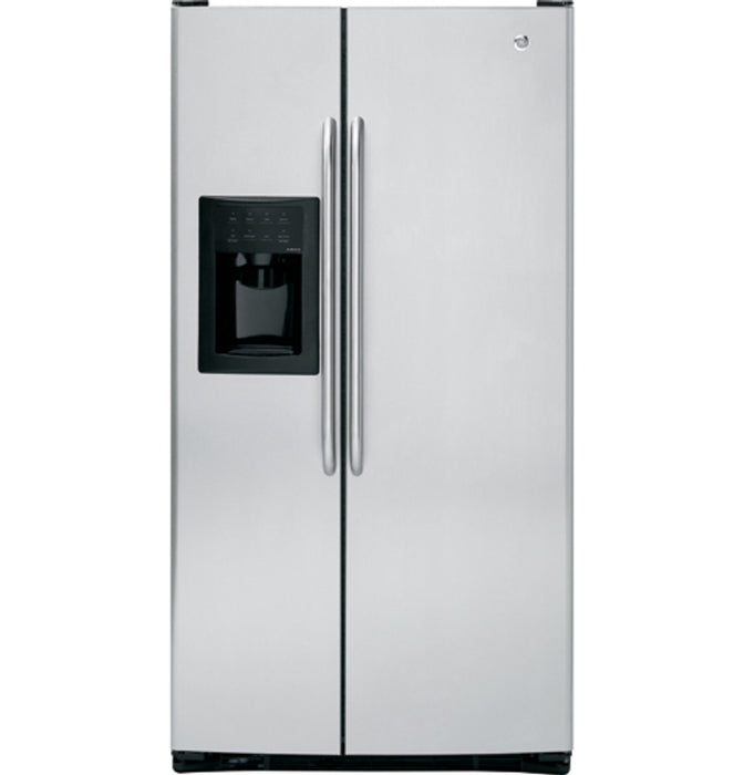 GE® 25.6 Cu. Ft. Stainless Side-By-Side Refrigerator with Dispenser