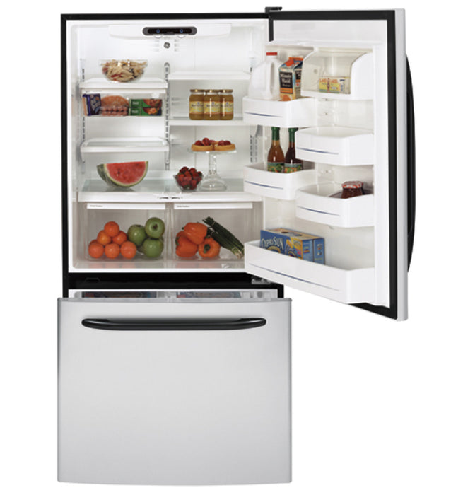 GE® ENERGY STAR® 19.5 Cu. Ft. CleanSteel™ Bottom-Freezer Drawer Refrigerator