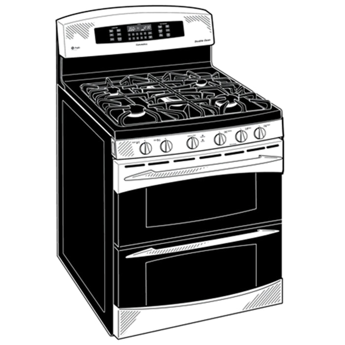 GE Profile™ 30" Free-Standing Gas Double Oven with Convection Range