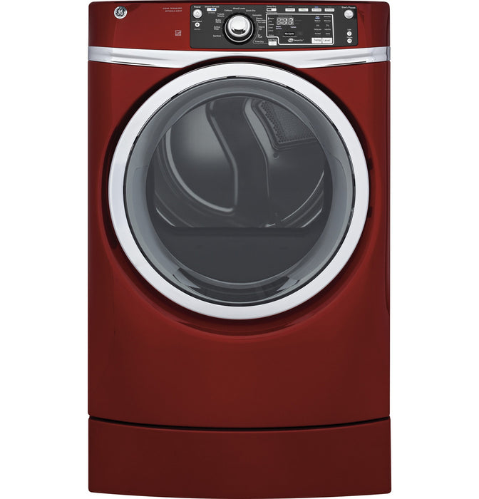 GE® 8.3 cu. ft. Capacity RightHeight™ Front Load Gas ENERGY STAR® Dryer with Steam