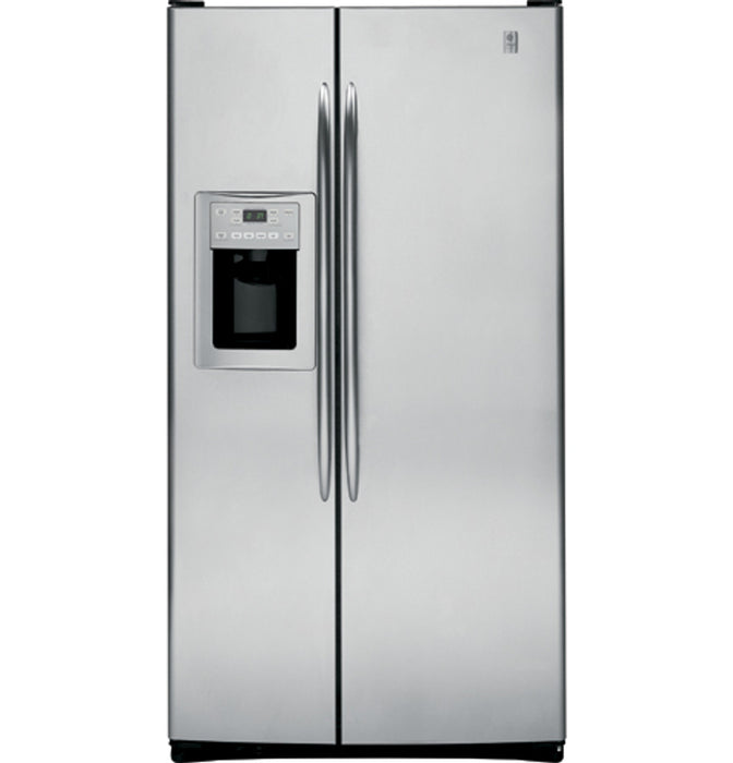 GE Profile™ 25.6 Cu. Ft. Stainless Side-by-Side Refrigerator with Dispenser