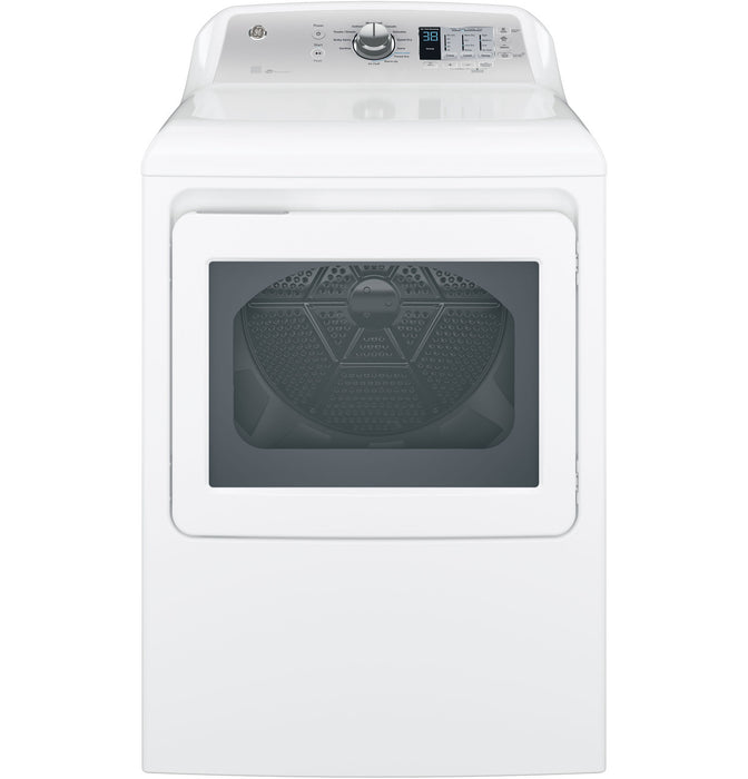 GE® ENERGY STAR® 7.4 cu. ft. Capacity aluminized alloy drum Gas Dryer with Sensor Dry