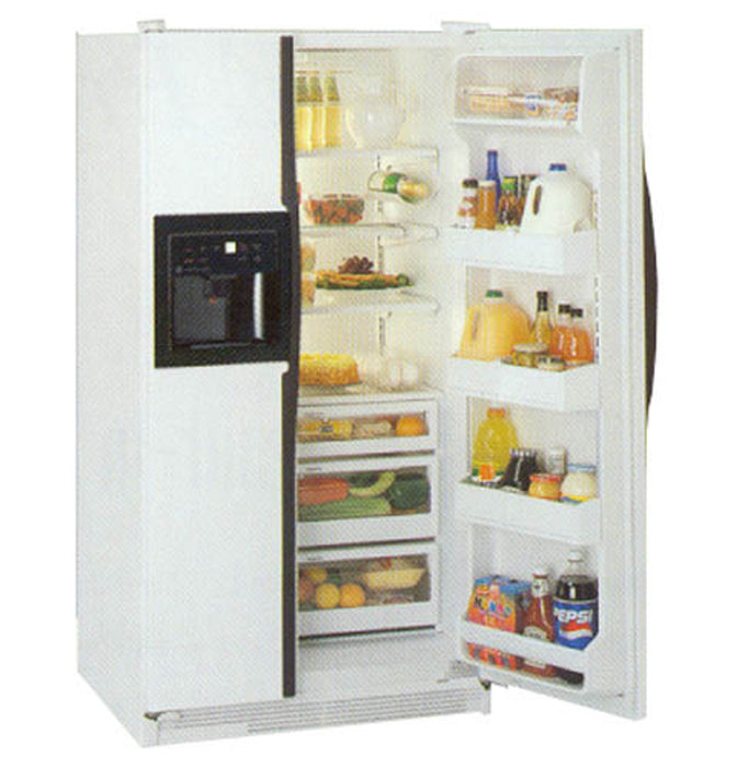 GE Side-by-Side, No Frost,700 Liters (Freezer 247 Liters), Electronic Dispenser