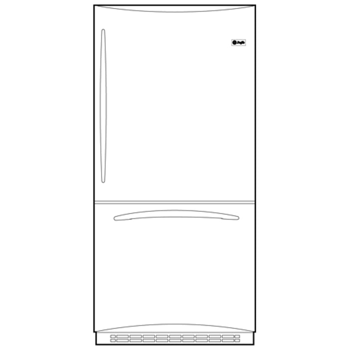 GE Profile™ ENERGY STAR® Counter-Depth 21.1 Cu. Ft. Bottom-Freezer Refrigerator