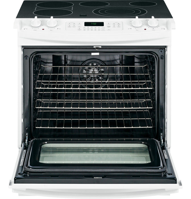 GE® 30" Slide-In Front Control Electric Convection Range