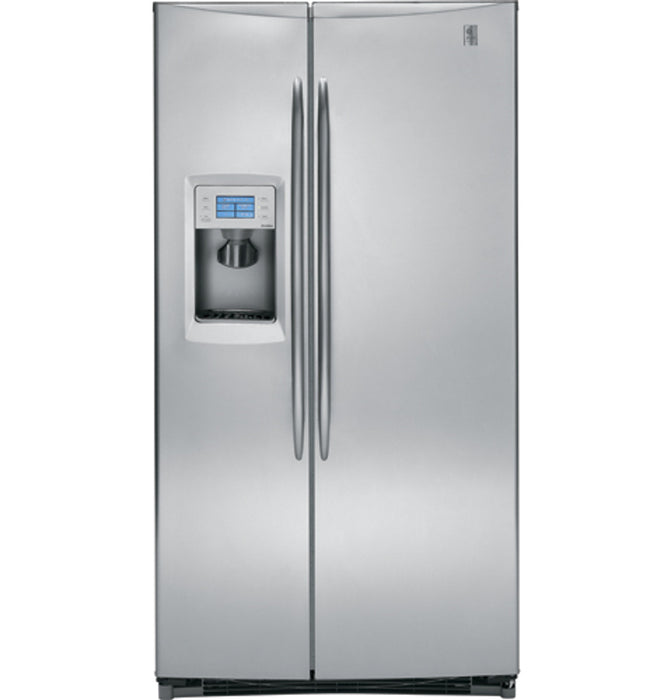 GE Profile™ 25.5 Cu. Ft. Stainless-Wrapped Side-by-Side Refrigerator