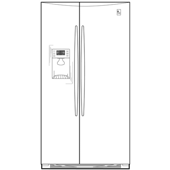 GE Profile™ 25.5 Cu. Ft. Side-by-Side Refrigerator