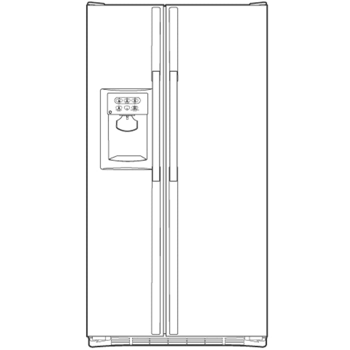 GE CustomStyle™ 21.4 Cu. Ft. Side-By-Side Refrigerator