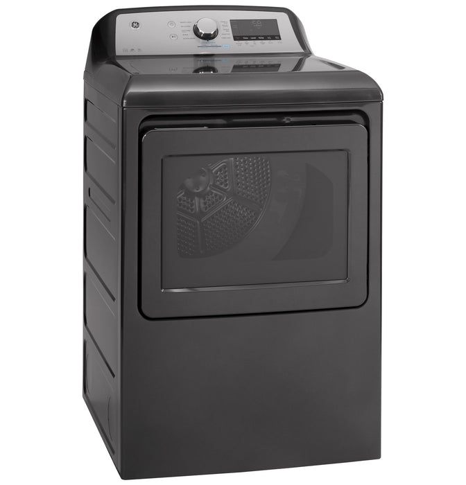GE® ENERGY STAR® 7.4 cu. ft. Capacity Smart aluminized alloy drum Electric Dryer with Sanitize Cycle and Sensor Dry