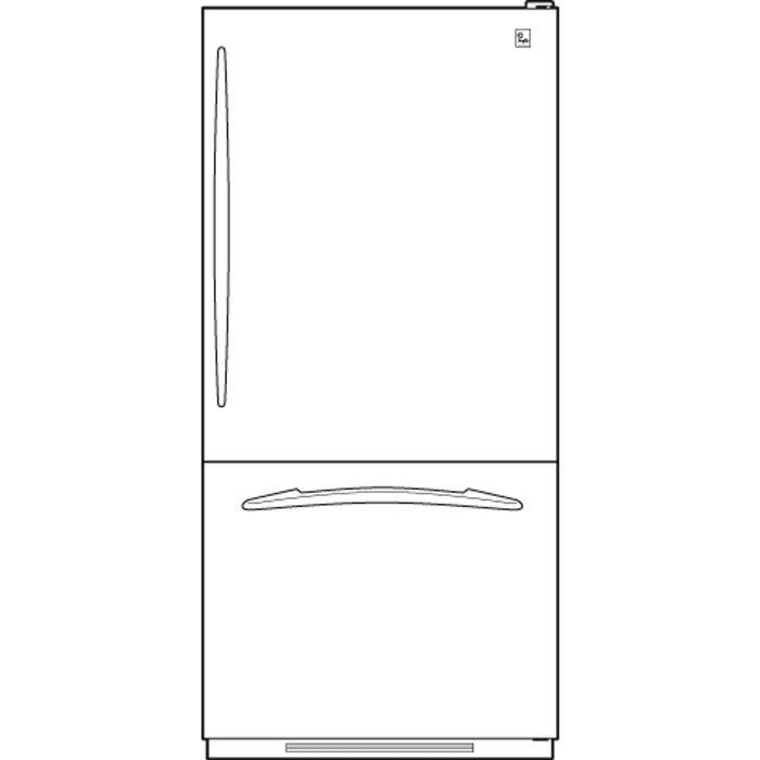 GE Profile™ ENERGY STAR® 22.2 Cu. Ft. Bottom-Freezer Refrigerator with Internal Water Dispenser