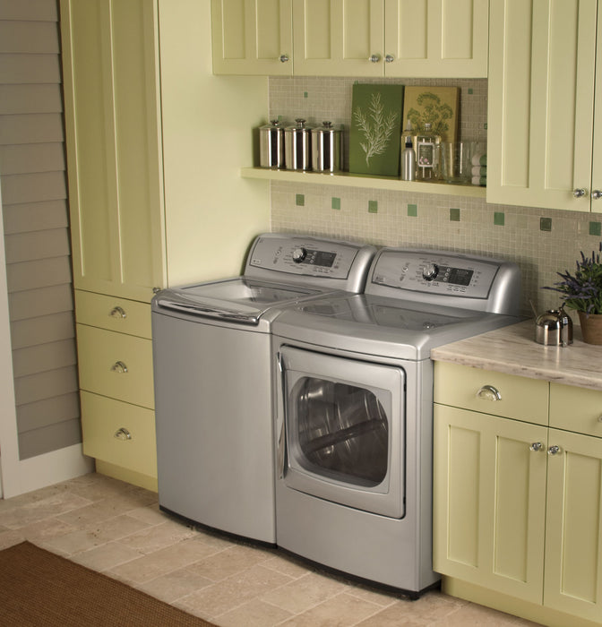 GE Profile Harmony™ 7.3 Cu. Ft. Stainless Steel Capacity Electric Steam Dryer