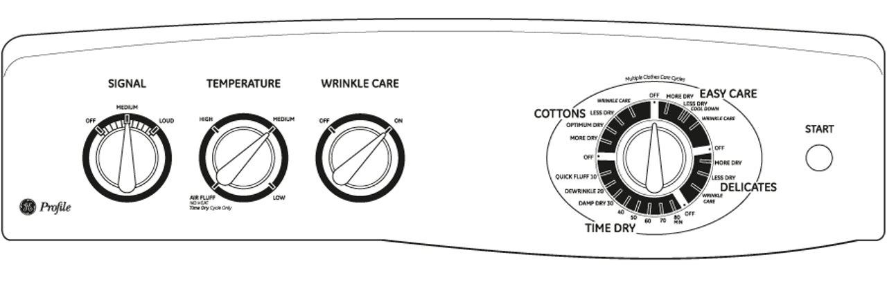 GE Profile™ 7.0 cu. ft. stainless steel capacity electric dryer with Sensor Dry™