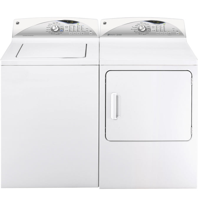 GE® 7.0 cu. ft. capacity electric dryer with steam and HE Sensor Dry