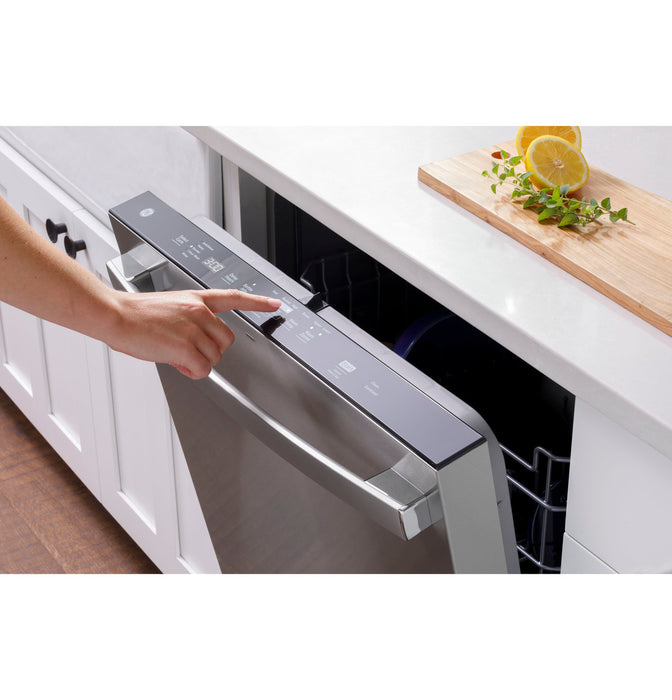 GE® ENERGY STAR® Top Control with Stainless Steel Interior Door Dishwasher with Sanitize Cycle & Dry Boost