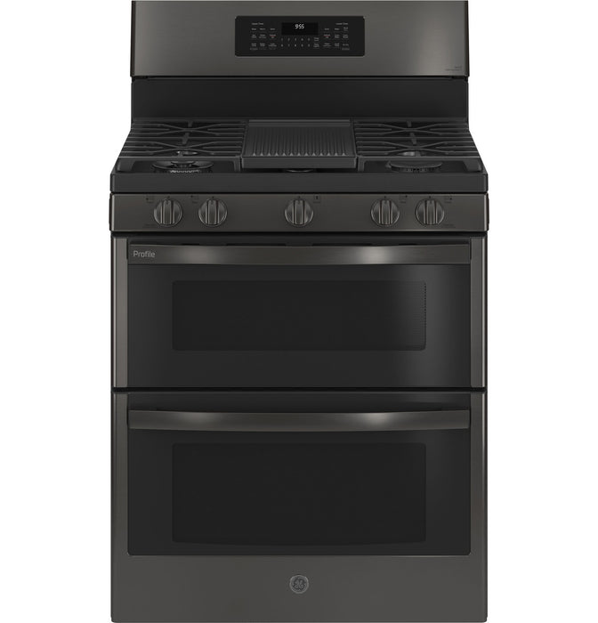 GE Profile™ 30" Free-Standing Gas Double Oven Convection Range with No Preheat Air Fry