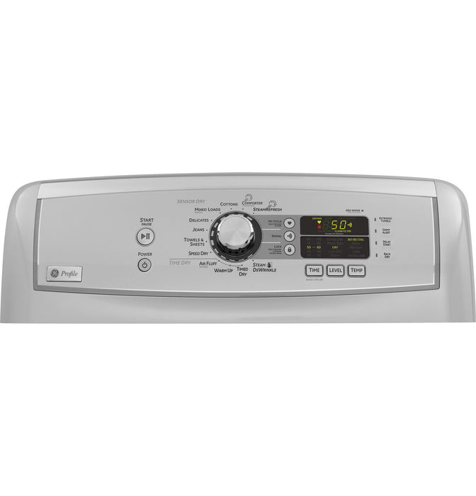 GE Profile Harmony™ 7.3 Cu. Ft. Stainless Steel Capacity Gas Steam Dryer