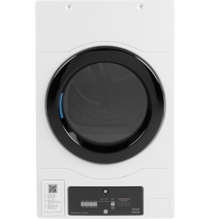 GE® Commercial 7.7 cu. ft. Capacity Electric Dryer with Built-In App-Based Payment System SITE WIFI REQUIRED, Stacked Unit
