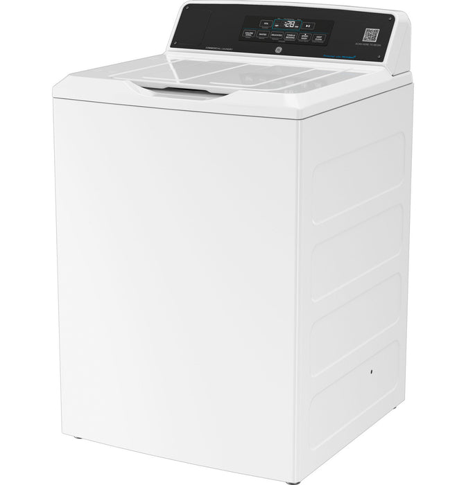 GE® 3.8 cu. ft. Capacity Commercial Washer with Stainless Steel Basket, Built-In App Payment System SITE WIFI REQUIRED Optional Coin Drop, Front Serviceability, 5-Year Warranty