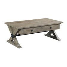 Reclamation Place Trestle Rectangular Cocktail Table