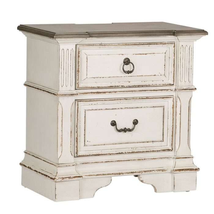 Abbey Park - King Panel Bed, Dresser & Mirror, Chest, Night Stand
