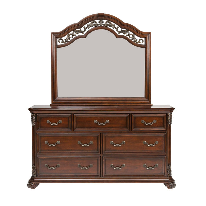 Messina Estates - King Poster Bed, Dresser & Mirror, Chest, Night Stand