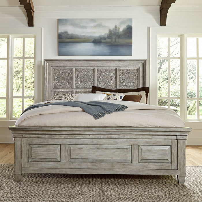 Heartland - King Opt California Panel Bed, Dresser & Mirror, Chest, Night Stand