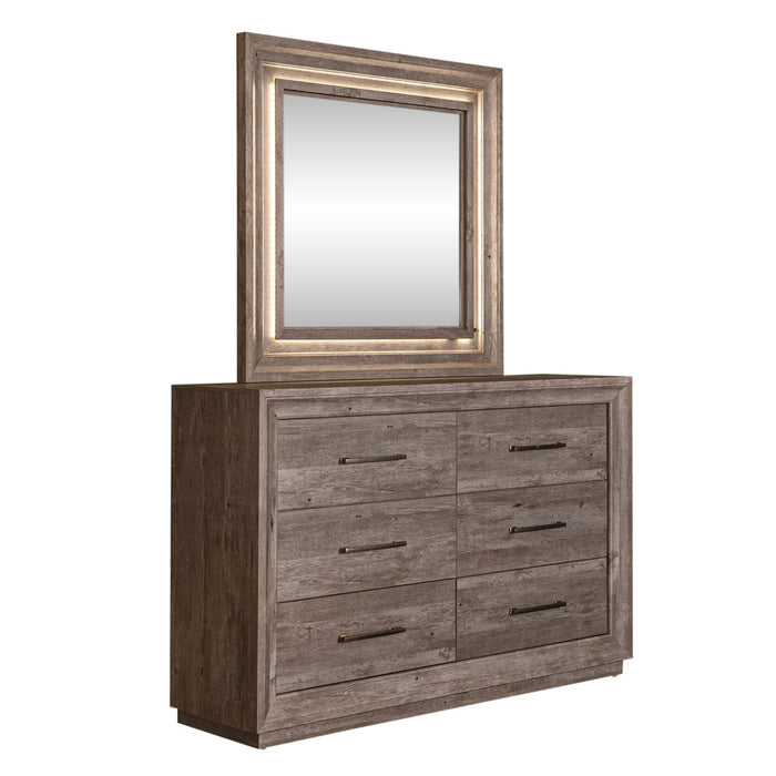 Horizons - King Storage Bed, Dresser & Mirror, Chest, Night Stand
