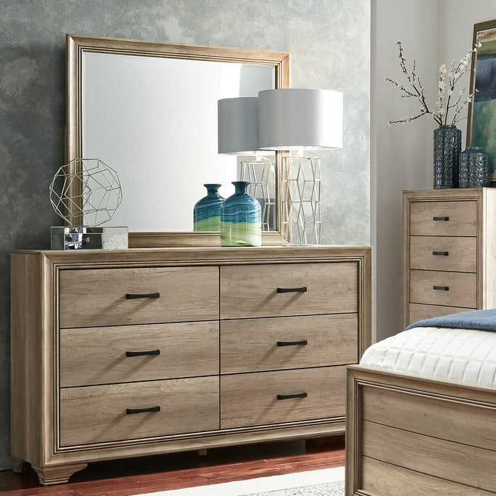 Sun Valley - King Uph Bed, Dresser & Mirror, Chest, Night Stand