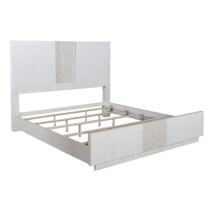 Mirage - King Panel Bed, Dresser & Mirror, Chest
