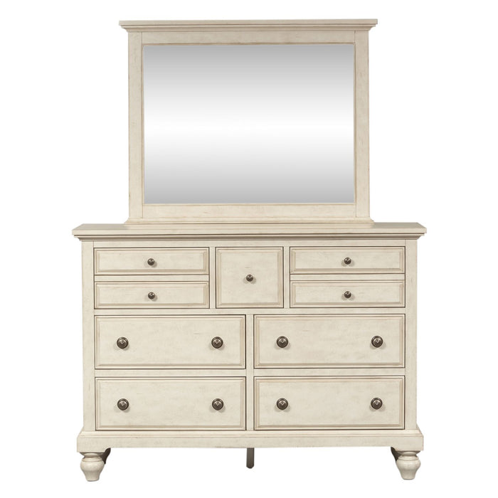 High Country - King California Panel Bed, Dresser & Mirror, Chest, Night Stand