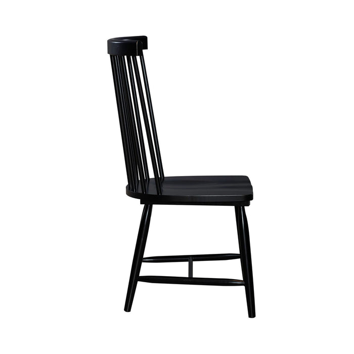 Capeside Cottage - Spindle Back Side Chair - Black (RTA)