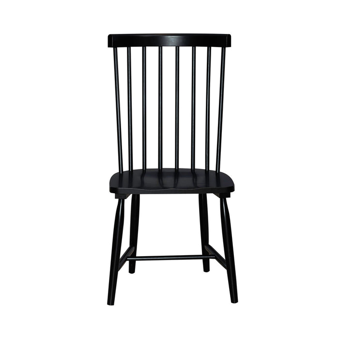 Capeside Cottage - Spindle Back Side Chair - Black (RTA)