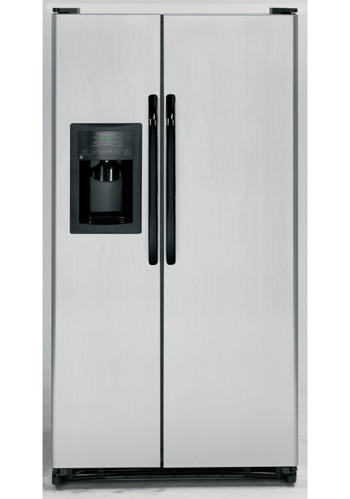 GE® ENERGY STAR® 25.3 Cu. Ft. CleanSteel™ Side-By-Side Refrigerator with Dispenser