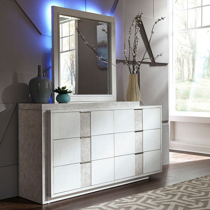 Mirage - Queen Panel Bed, Dresser & Mirror, Night Stand